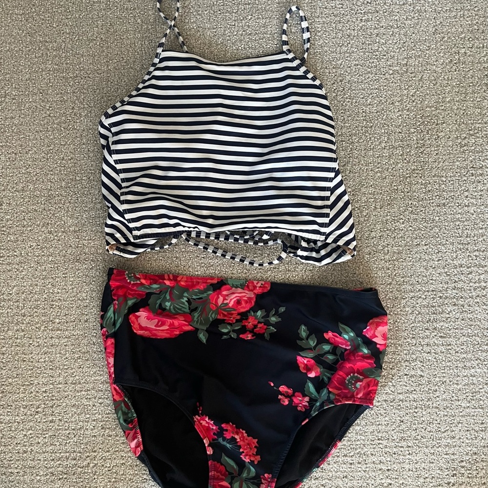 Albion Fit High Waisted swimsuit Sz M